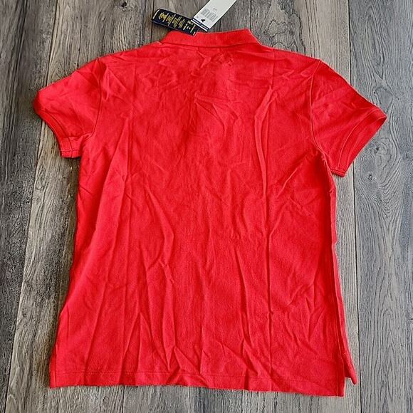 Polo Ralph Lauren Golf Shirt Boys SP Red Short Sleeve Collared Classic Fit - Picture 4 of 4